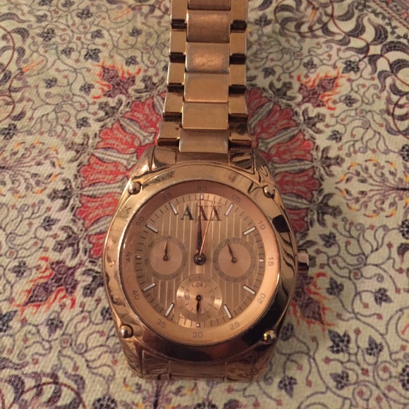 Rose Gold Armani Exchange Watch - Picture 1 of 1